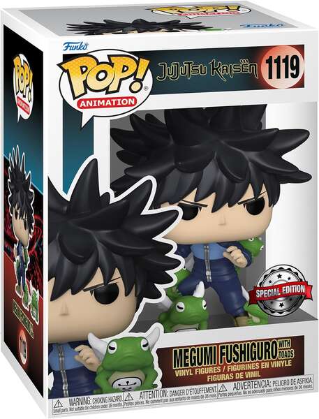 Funko Pop Animacion Jujutsu Megumi con Sapos Edicion Especial - Figura de Vinilo - Altura 9.5cm aprox. 1 pieza(s)