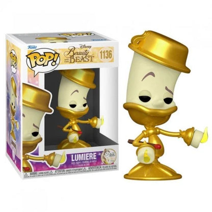 Funko Pop Disney La Bella y la Bestia Lumiere - Figura de Vinilo - Altura 9.5cm aprox. 1 pieza(s)