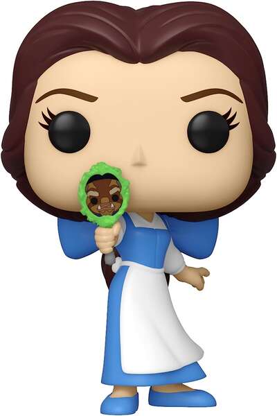 Funko Pop Disney La Bella y la Bestia Bella con Espejo - Figura de Vinilo - Altura 9.5cm aprox. 1 pieza(s)