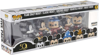 Funko Pop Disney Archivos Pack Premium 5  Figuras Mickey Mouse Classic - Figuras de Vinilo - Altura 9.5cm aprox. 1 pieza(s)