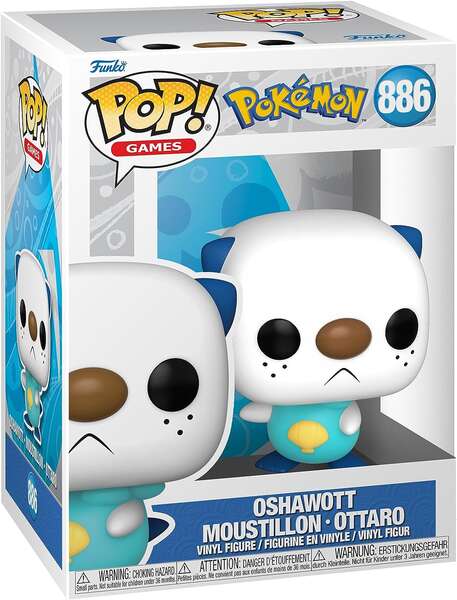 Funko Pop Pokemon Oshawott - Figura de Vinilo - Altura 9.5cm aprox. 1 pieza(s)