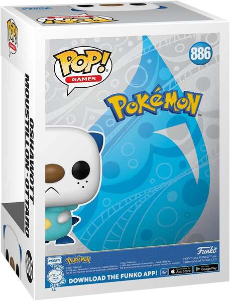 Funko Pop Pokemon Oshawott - Figura de Vinilo - Altura 9.5cm aprox. 1 pieza(s)