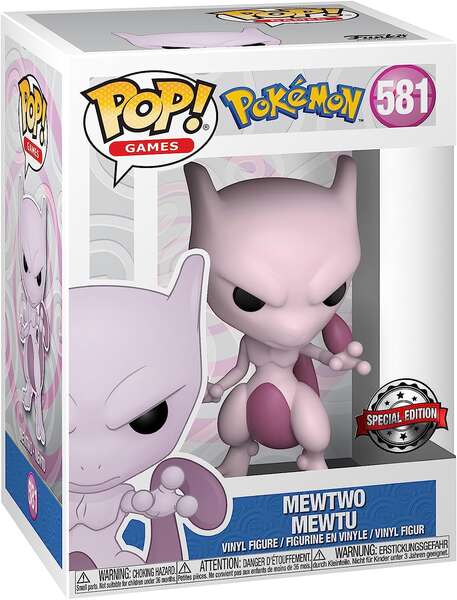 Funko Pop Pokemon Mewtwo - Figura de Vinilo - Altura 9.5cm aprox. 1 pieza(s)