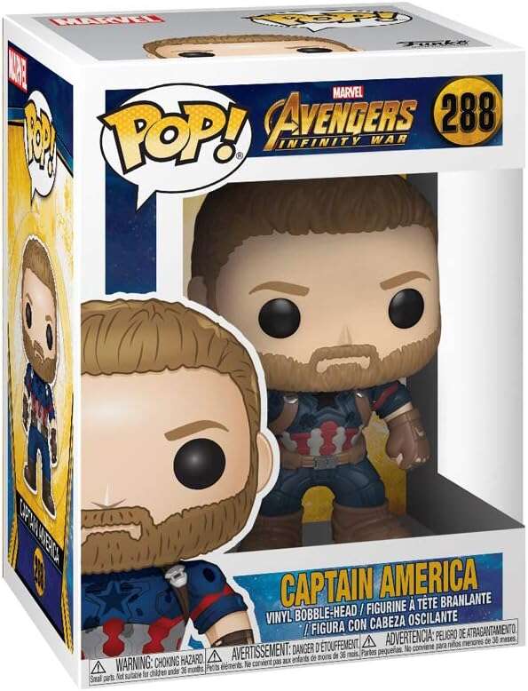 Funko Pop Marvel Avengers Infinity War Capitan America - Figura de Vinilo - Altura 9cm aprox. 1 pieza(s)