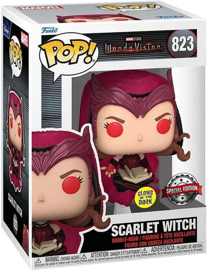 Funko Pop Marvel WandaVision Scarlet Witch Ed. Glows in the Dark - Figura de Vinilo - Altura 9cm aprox. 1 pieza(s)