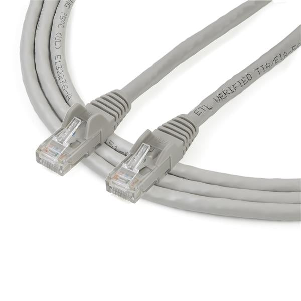 StarTech.com - Cable de 2m Gris de Red Gigabit Cat6 Ethernet RJ45 sin Enganche - Snagless