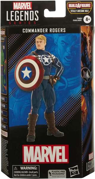 Hasbro Marvel Legens Comandante Rogers - Figura de Coleccion - Altura 15cm aprox. 1 pieza(s)