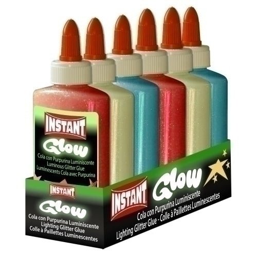 INSTANT - COLA GLITTER INSTANT LUMINISCENTE 147ml - Pack de 6 unidades