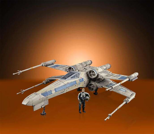 Hasbro Disney Star Wars Colleccion Vintage Replica Caza Ala-X + Anton Merrick Rogue Squadron - Alas moviles - Figura de 9cm. de altura 1 pieza(s)