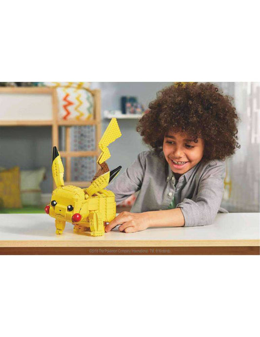 Mattel Mega Construx Wonder Builders Pokemon Pikachu Jumbo - Figura de Construccion - Tamaño 33cm aprox. - 825 Piezas 1 pieza(s)