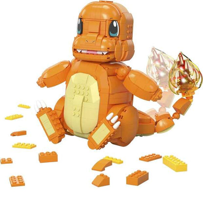 Mattel Mega Construx Wonder Builders Pokemon Charmander Jumbo - Figura de Construccion - Tamaño 25cm aprox. - 750 Piezas 1 pieza(s)