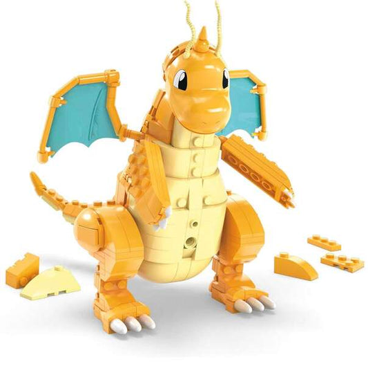 Mattel Mega Construx Wonder Builders Pokemon Dragonite - Figura de Construccion - Tamaño 19cm aprox. - 387 Piezas 1 pieza(s)