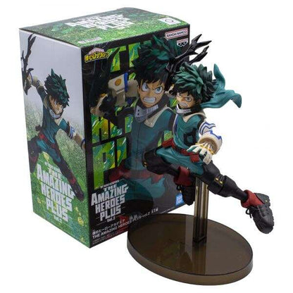 Banpresto My Hero Academia The Amazing Heroes Plus Vol. 2 Izuku Midoriya Deku Latigo Negro - Figura de Coleccion - Altura 13cm aprox. - Fabricada en PVC 1 pieza(s)