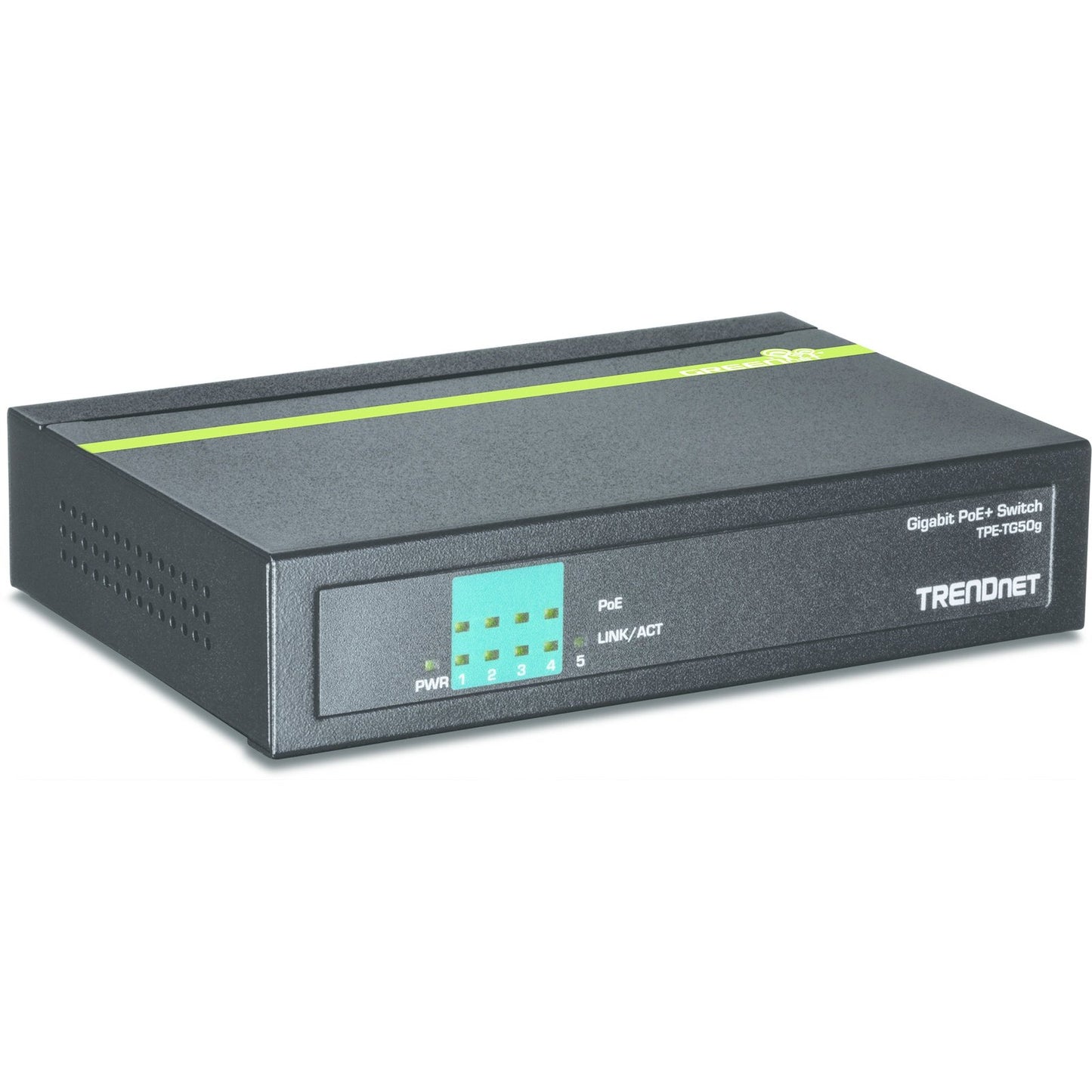 Trendnet - TPE-TG50g No administrado Gigabit Ethernet (10/100/1000) Energía sobre Ethernet (PoE) Negro