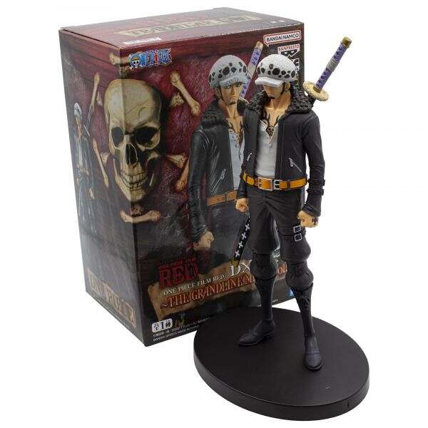 Banpresto One Piece Film Red DxF The Grandline Men Vol. 10 Trafalgar - Figura de Coleccion - Altura 17cm aprox. - Fabricada en PVC y ABS 1 pieza(s)