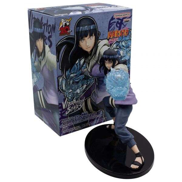 Banpresto Naruto Shippuden Vibration Stars Hyuga Hinata - Figura de Coleccion - Altura 16cm aprox. - Fabricada en PVC y ABS 1 pieza(s)