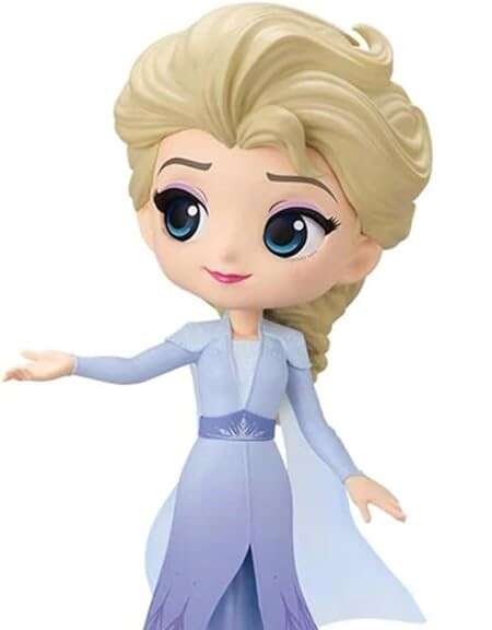 Banpresto Disney Characters Q Posket Frozen 2 Vol. 2 Elsa - Figura de Coleccion - Altura 14cm aprox. - Fabricada en PVC y ABS 1 pieza(s)