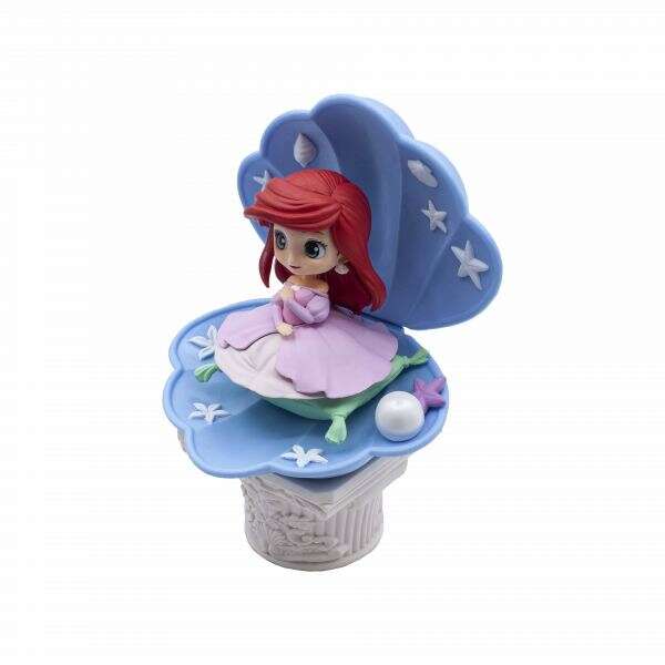 Banpresto Disney Characters Q Posket La Sirenita Ariel Ver.A Pink Dress Style - Figura de Coleccion - Altura 12cm aprox. - Fabricada en PVC y ABS 1 pieza(s)