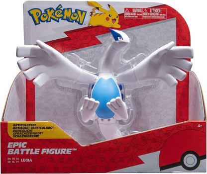 Jazwares Pokemon Epic Battle Figure Lugia - Figura de Coleccion Articulada - Gran Tamaño - Incluye Base de Sujeccion 1 pieza(s)