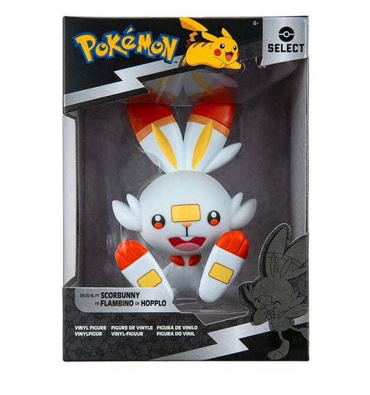 Jazwares Pokemon Scorbunny - Figura de Coleccion - Altura 10cm aprox. - Fabricada en Vinilo 1 pieza(s)