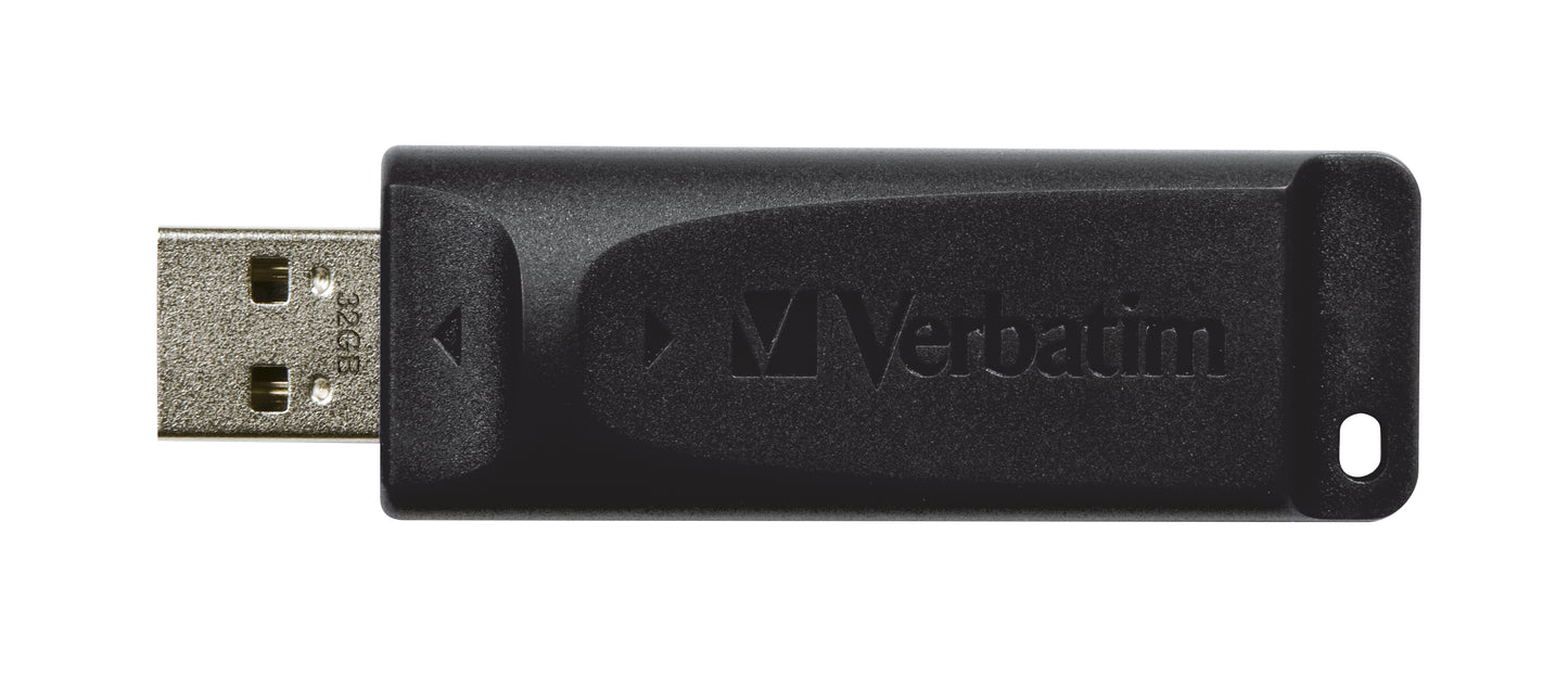 Verbatim - Slider - Unidad USB de 32 GB - Negro