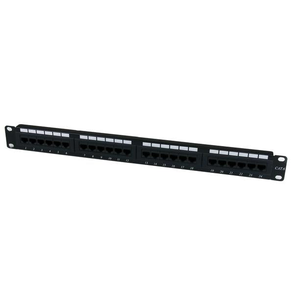 StarTech.com - Panel de Parcheo 1U Cat6 110 con 24 Puertos para Montaje en Rack