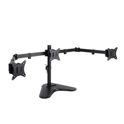 TooQ - Soporte de Mesa para 3 Pantallas 17"-27"  Negro