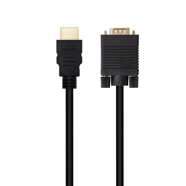 Nanocable - Cable Conversor HDMI a VGA  1.8 m  Negro