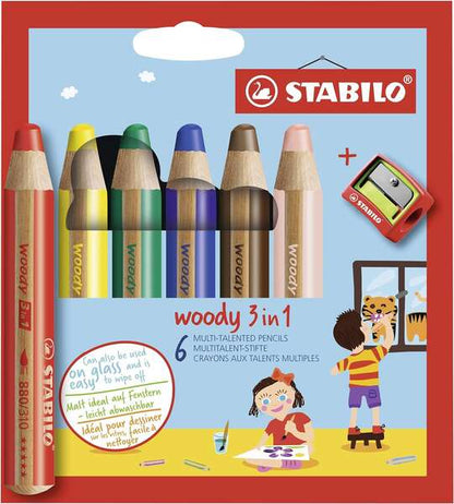 STABILO - woody 3 in 1 Multi 6 pieza(s)