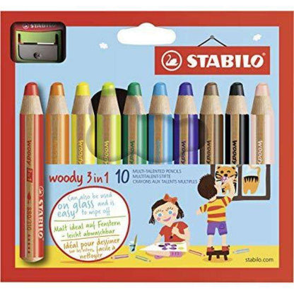 STABILO - woody 3 in 1 Multi 10 pieza(s)