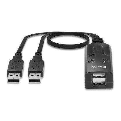 Lindy - 32165 interruptor KVM Negro