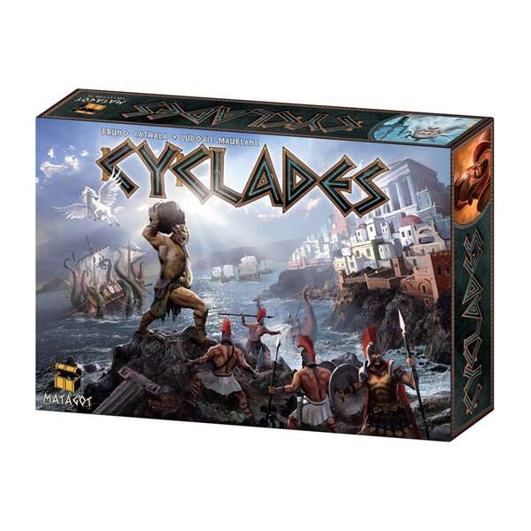 Cyclades Juego de Tablero - Tematica Historia - De 2 a 5 Jugadores - A partir de 14 Años - Duracion 90min. aprox. 1 pieza(s)