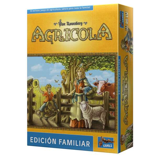 Agricola Ed. Familiar Juego de Tablero - Tematica Agricultura/Animales - De 1 a 4 Jugadores - A partir de 8 Años - Duracion 45min. aprox. 1 pieza(s)