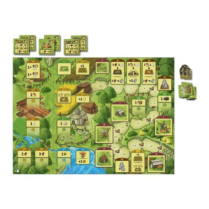 Agricola Ed. Familiar Juego de Tablero - Tematica Agricultura/Animales - De 1 a 4 Jugadores - A partir de 8 Años - Duracion 45min. aprox. 1 pieza(s)