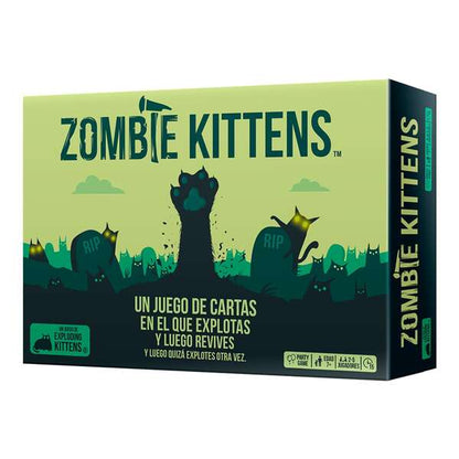 Zombie Kittens Juego de Cartas - Tematica Animales/Zombies/Humor - De 2 a 5 Jugadores - A partir de 7 Años - Duracion 15min. aprox. 1 pieza(s)