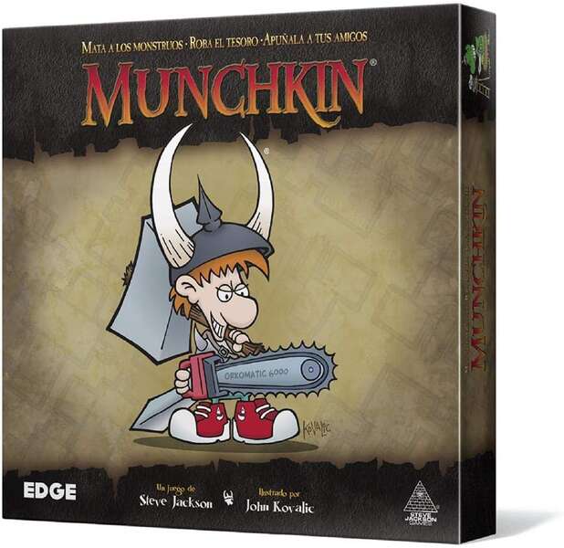 Munchkin Juego de Cartas - Tematica Fantasia/Humor - De 3 a 6 Jugadores - A partir de 10 Años - Duracion 60min. aprox. 1 pieza(s)