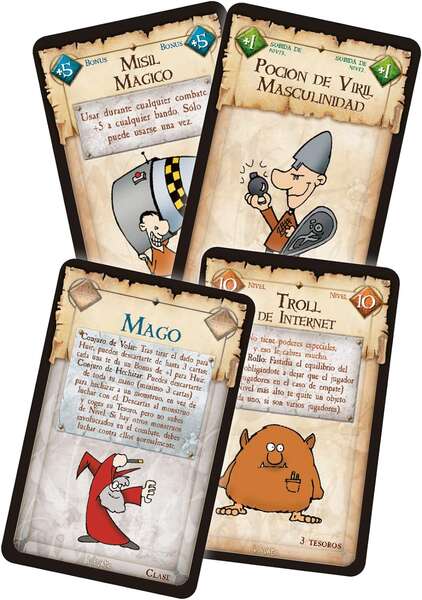 Munchkin Juego de Cartas - Tematica Fantasia/Humor - De 3 a 6 Jugadores - A partir de 10 Años - Duracion 60min. aprox. 1 pieza(s)