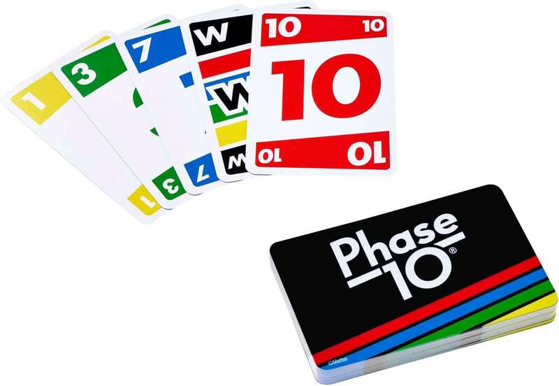 Phase 10 Juego de Cartas - De 2 a 4 Jugadores - A partir de 7 Años - Duracion 15min. aprox. 1 pieza(s)