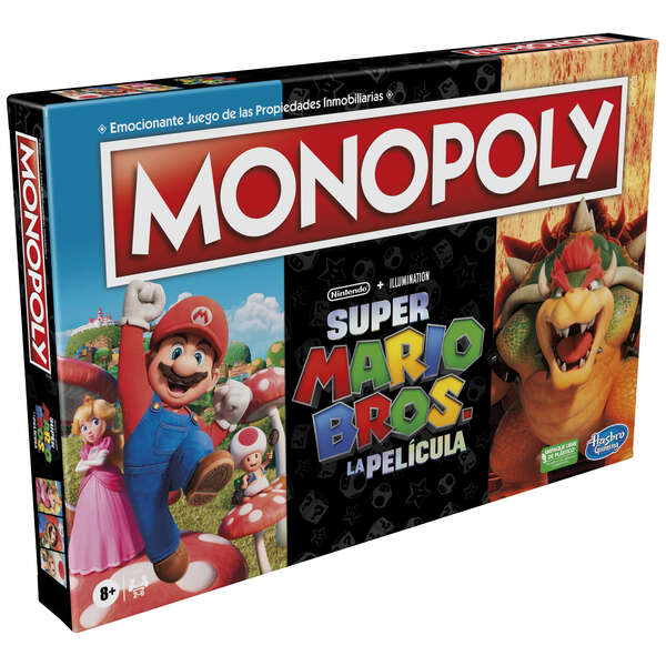 Monopoly Super Mario Bros La Pelicula Juego de Tablero - Tematica Compra/Venta/Videojuegos - De 2 a 6 Jugadores - A partir de 8 Años - Duracion 45min. aprox. 1 pieza(s)