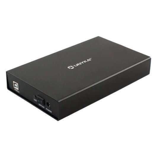 Unykach LOK 0.2 Caja Externa 3,5" USB 2.0 - Interruptor On/Off - Fabricada en Aluminio - Color Negro 1 pieza(s)