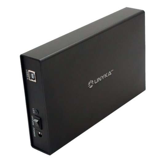 Unykach LOK 0.2 Caja Externa 3,5" USB 2.0 - Interruptor On/Off - Fabricada en Aluminio - Color Negro 1 pieza(s)