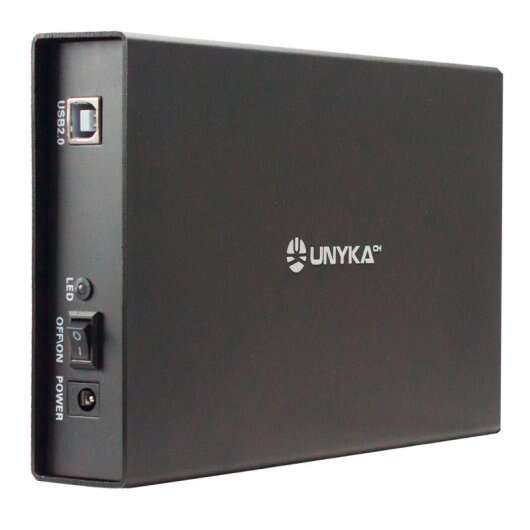 Unykach LOK 0.2 Caja Externa 3,5" USB 2.0 - Interruptor On/Off - Fabricada en Aluminio - Color Negro 1 pieza(s)