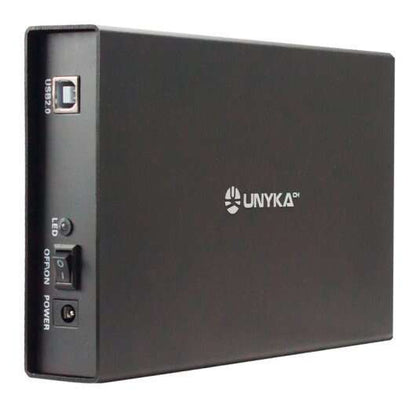 Unykach LOK 0.2 Caja Externa 3,5" USB 2.0 - Interruptor On/Off - Fabricada en Aluminio - Color Negro 1 pieza(s)