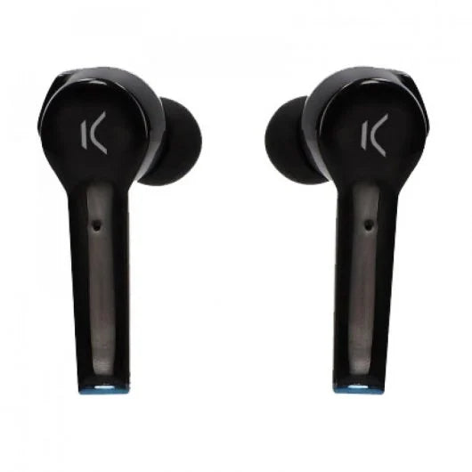 Ksix Saga Auriculares Inalambricos Gaming con Microfono Bluetooth 5.0 - Autonomia hasta 4h - Control Tactil - Estuche de Carga - Color Negro 1 pieza(s)