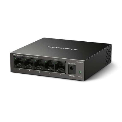 Mercusys - MS105GS switch No administrado Gigabit Ethernet (10/100/1000) Negro