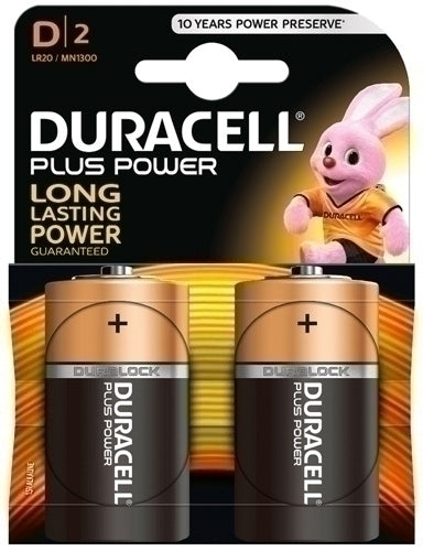 Duracell - PILAS DURACELL D PLUS (MN1300-LR20) B/2