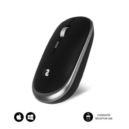 SUBBLIM - Ratón Inalámbrico Mini Wireless Mini Mouse Space Grey