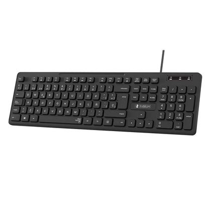 SUBBLIM - Teclado Ergonómico Business Slim Silencioso con cable USB