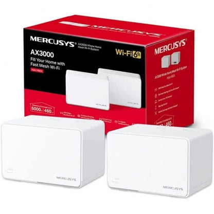 Mercusys - Halo H80X(2-pack) Doble banda (2 4 GHz / 5 GHz) Wi-Fi 6 (802.11ax) Blanco 3 Interno