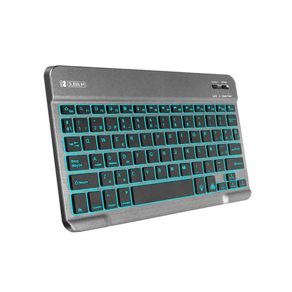 SUBBLIM - Teclado Retroiluminado Bluetooth Smart Backlit BT Keyboard Grey